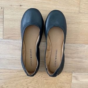 Lucky Brand Black Ballet Flats Size 7.5